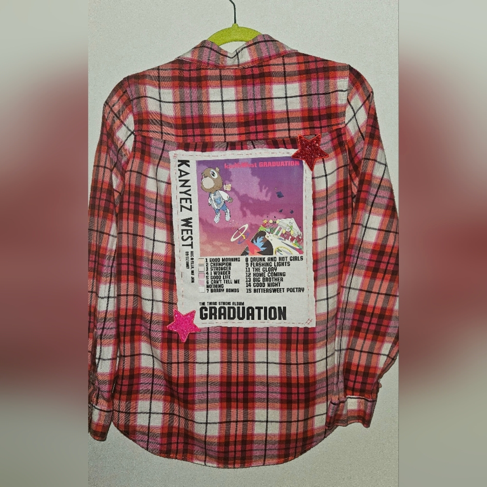 Kayne West 'Graduation' Flannel sz L